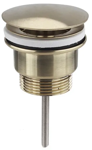 SAPHO Umyvadlová výpust 5/4“, neuzavíratelná, velká zátka, 10-55, zlato mat 542.742.5GB