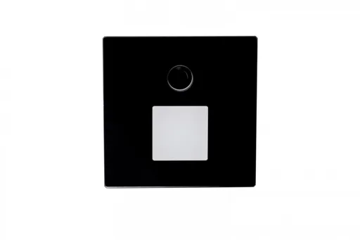 Deko-Light příslušenství - kryt hranatý sklo pro Alwaid Pro pohybový senzor, čtyřhranný kužel světla, černá 931036