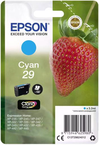 Epson T29 C13T29824012 azurová (cyan) originální cartridge