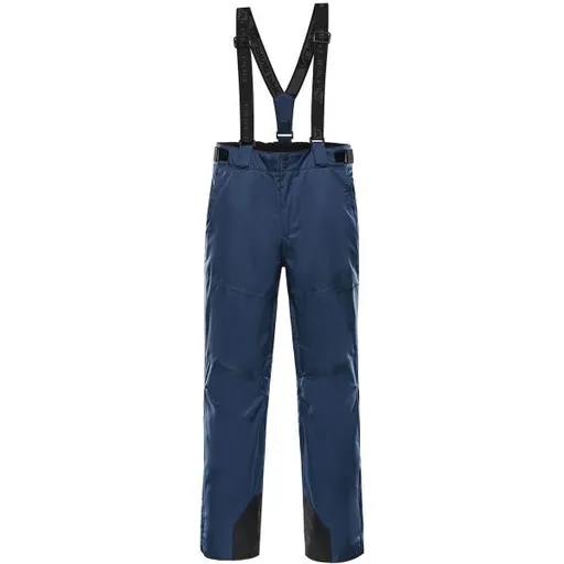 ALPINE PRO EDES 2 Pánské lyžařské kalhoty, tmavě modrá, velikost
