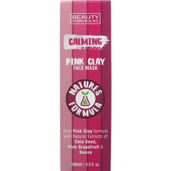 BEAUTY FORMULAS Zklidňující maska na obličej Pink Clay 100 ml (5012251012959)