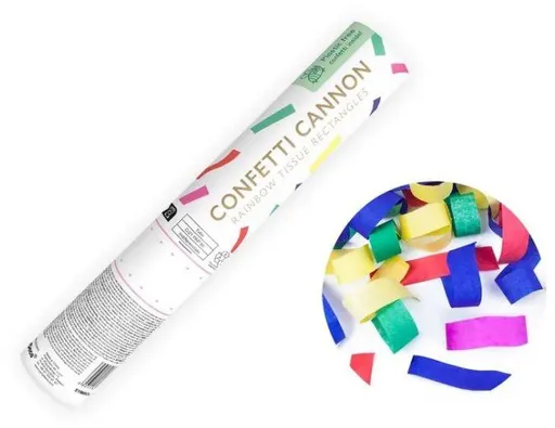 Konfety vystřelovací, 20cm, mix barev (5901157437891)