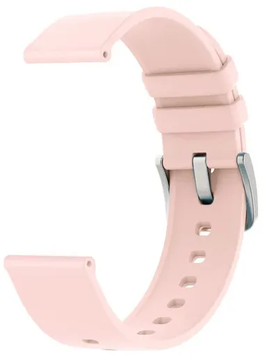 4wrist Univerzální silikonový řemínek se stříbrnou sponou 22 mm - Pink