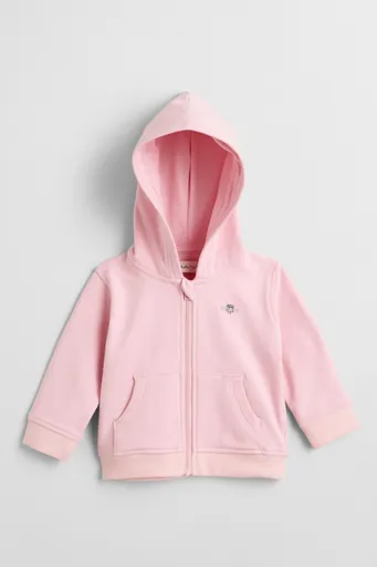 MIKINA GANT SHIELD ZIP HOODIE BLUSHING PINK