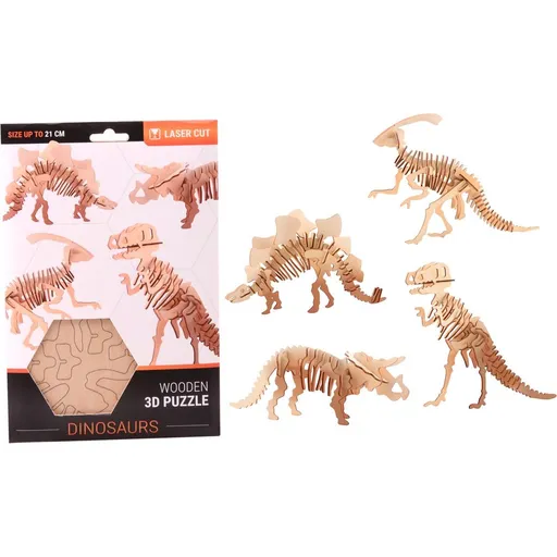 Puzzle 3D dřevěné Dinosaurus