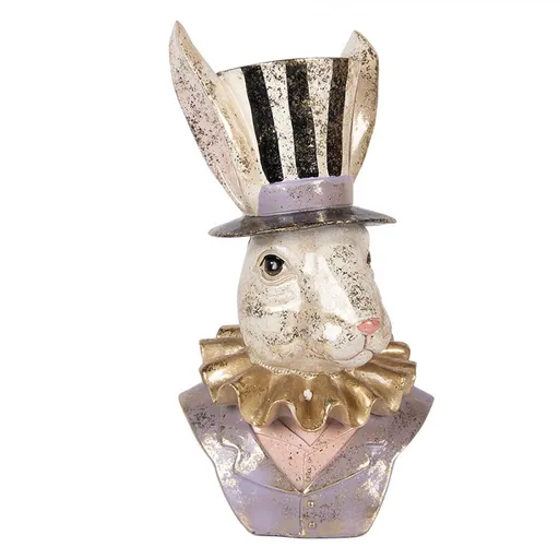 Mosazný antik kovový regál na kolečkách Galla - 114*35*99 cm Chic Antique