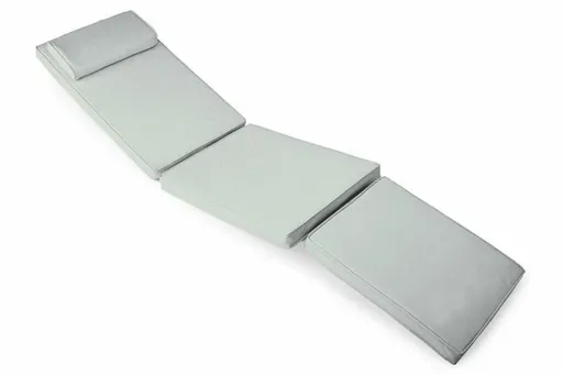 Divero FLORENTINE 50387 Polstrování pro zahradní lehátka - světle šedá
