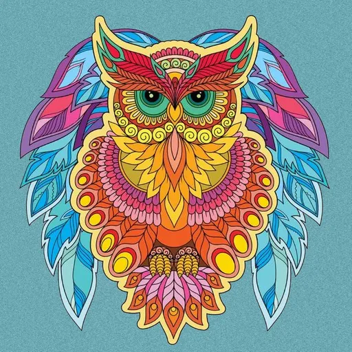 Malování podle čísel Sova Moudrosti 30 x 30 cm