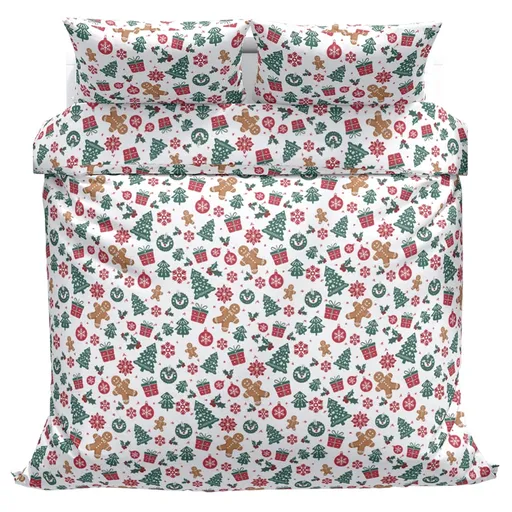 Povlečeme vše Bavlněné povlečení Ozdoby zelené 140x200, 70x90 cm