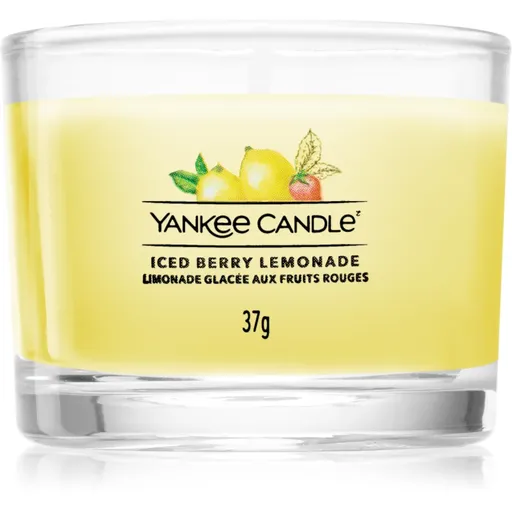 Yankee Candle Iced Berry Lemonade votivní svíčka glass 37 g