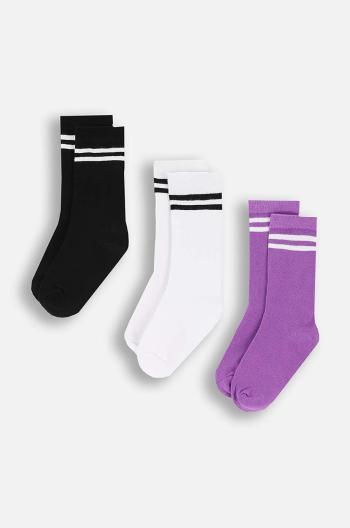 Dětské ponožky Coccodrillo 3-pack bílá barva, BASIC SOCKS