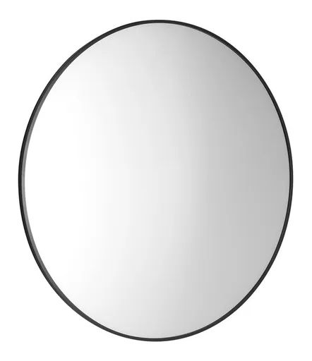 SAPHO AROWANA kulaté zrcadlo v rámu ø 90cm, černá mat AWB090