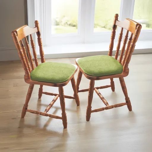 2 polštáře na židli, zelená