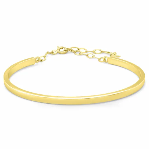 Brilio Silver Luxusní pozlacený pevný náramek BRC234Y