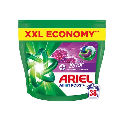 Ariel Touch of Lenor Amethyst Flower Allin1 kapsle na praní 38 ks