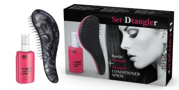 Dtangler Dárková sada Conditioner Spray Set Black Flower