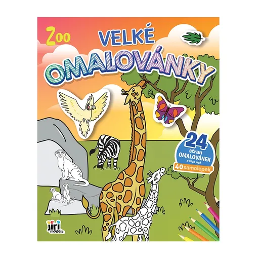 JIRI MODELS Velké omalovánky Zoo 1 ks