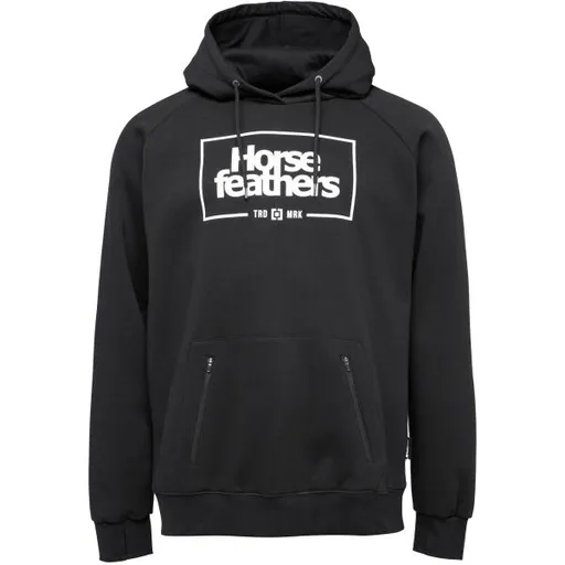 Horsefeathers SHERMAN Pánská mikina, černá, velikost
