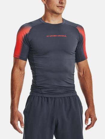 Under Armour UA HG Armour Novelty SS-GRY Triko Šedá