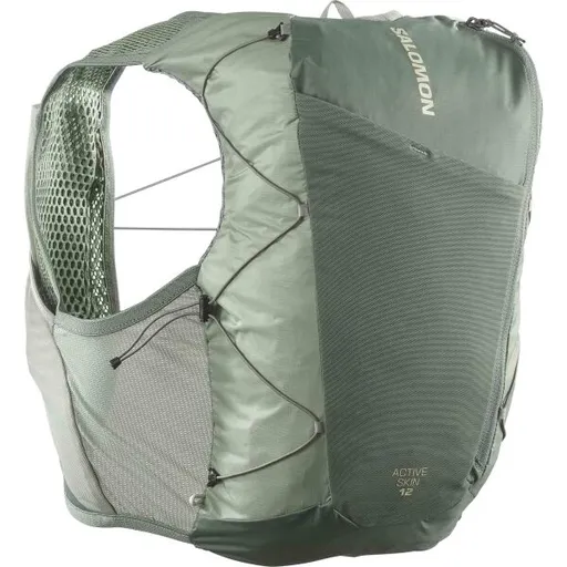 Salomon ACT SKIN 12 NO FLASKS Unisex běžecká vesta, světle zelená, velikost