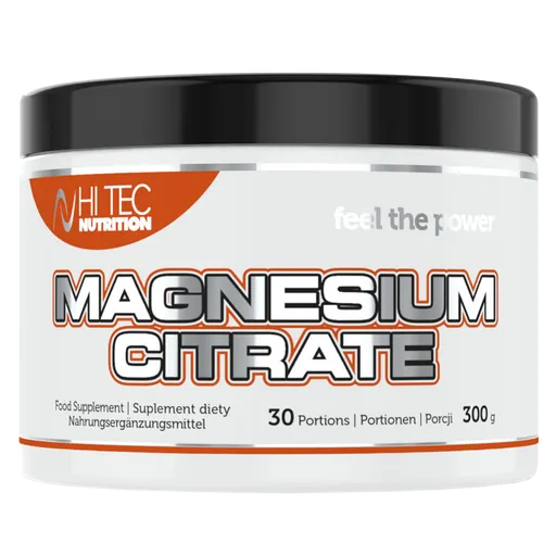 HiTec Nutrition Magnesium Citrate 300g - pomeranč