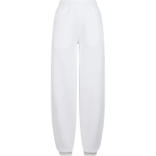 Build Your Brand Hebké dámské tepláky Fluffy - Bílá | 2XL