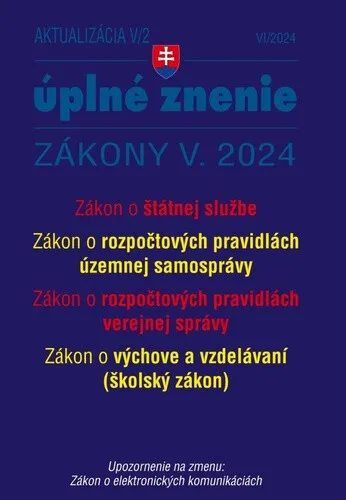 Aktualizácia V/2 2024 - štátna služba, informačné technológie verejnej správy