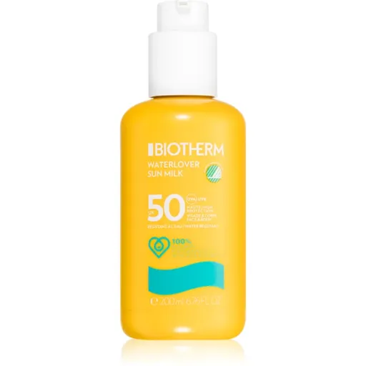 Biotherm Waterlover Sun Milk SPF 50 voděodolné mléko na opalování SPF 50 unisex 200 ml