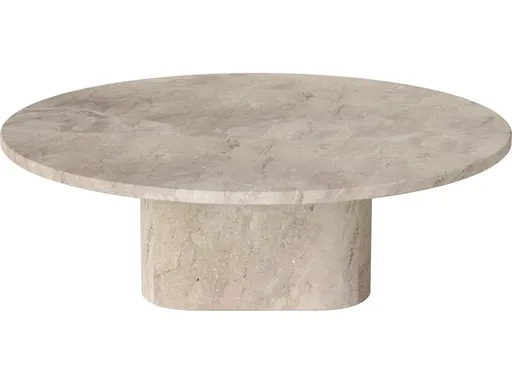 Konferenční stolek Eida Ø90 cm, více variant - Bolia Varianta: Beige marble, výška 28 cm