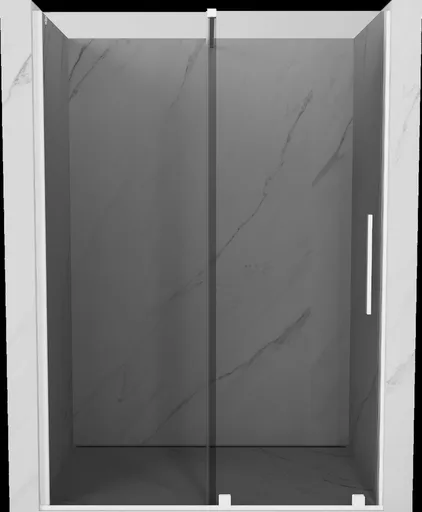 MEXEN/S Velar posuvné sprchové dveře 130, grafit, bílá 871-130-000-41-20