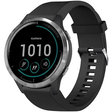 FIXED Silicone Strap pro Garmin QuickFit 20mm černý (FIXSST-QF20MM-BK)
