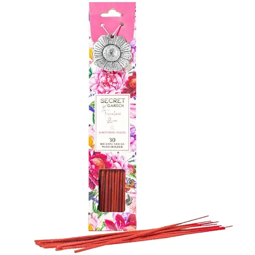 Arome Secret garden 30 vonných tyčinek + kovový držák, Soothing Oasis