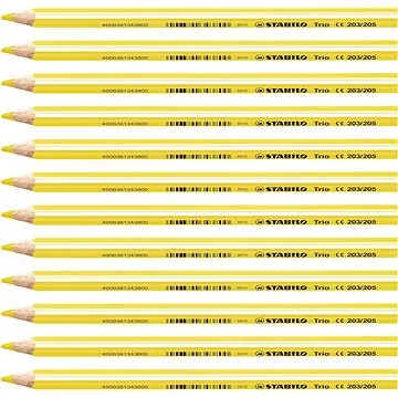 STABILO Trio silná - 12 ks balení - žlutá (4006381343817)