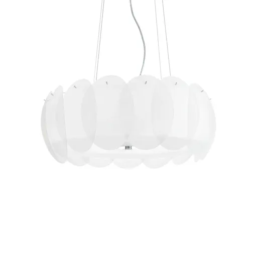 Ideal Lux OVALINO SP8 BIANCO SVÍTIDLO ZÁVĚSNÉ 090481