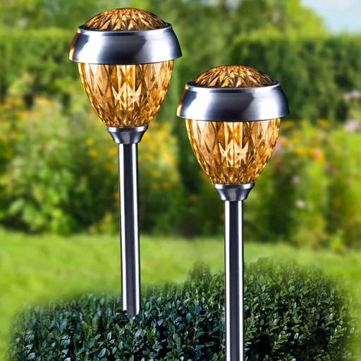 2 solární světla Jantar
