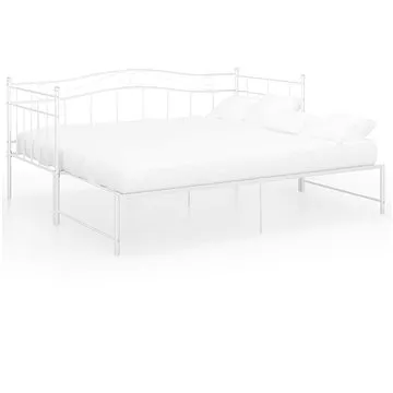 Shumee Rám vysouvací postele/pohovky bílý kovový 90×200 cm, 324783 (324783)