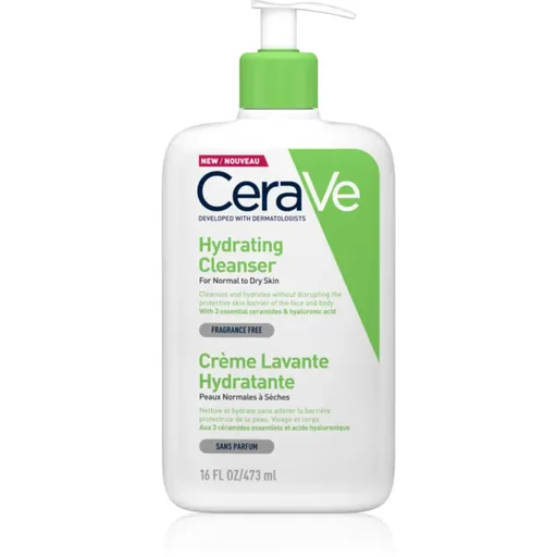 CeraVe Cleansers Hydrating Cleanser čisticí emulze s hydratačním účinkem 473 ml