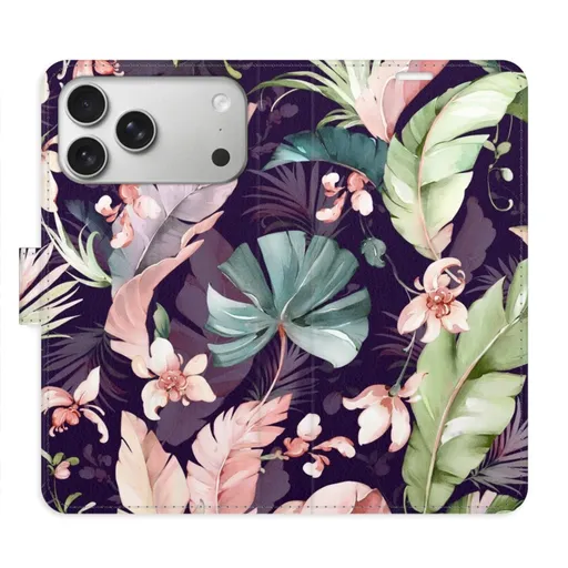 Flipové pouzdro iSaprio - Flower Pattern 08 - iPhone 17 Pro Max