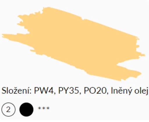 Olejová barva Umton 20ml – 0097 Žluť broskvová