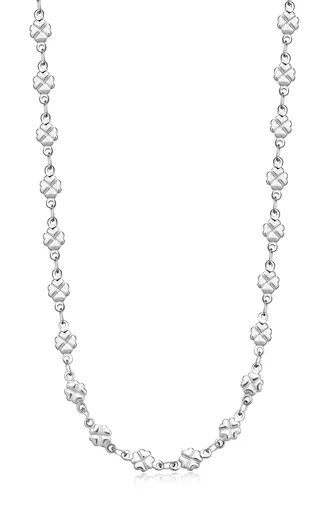 S'Agapõ Ocelový náhrdelník se čtyřlístky Chunky SHK81