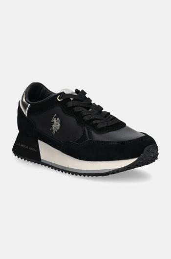 Sneakers boty U.S. Polo Assn. SACHA černá barva, SACHA005W/DSN2