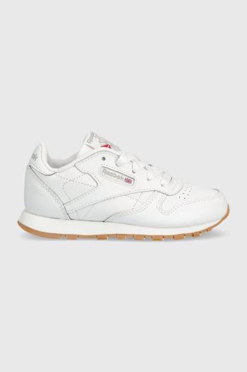 Dětské kožené sneakers boty Reebok Classic CLASSIC LEATHER bílá barva