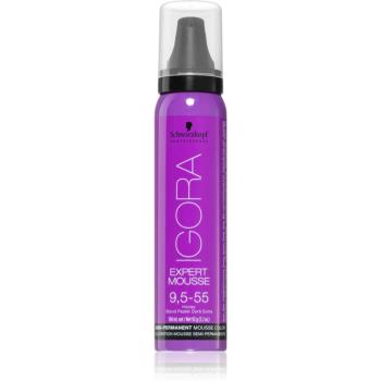 Schwarzkopf Professional IGORA Expert Mousse barvicí pěna na vlasy odstín 9,5-55 Honey 100 ml