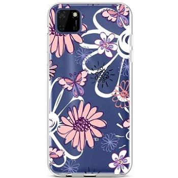 TopQ Huawei Y5p silikon Flowers 50257 (Sun-50257)