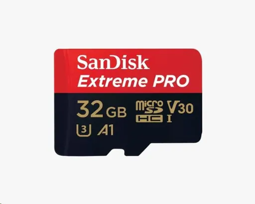 SanDisk Micro SDXC karta 32GB Extreme PRO (100MB/s, Class 10 UHS-I V30) + adaptér