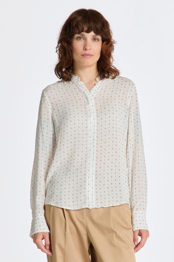 KOŠILE GANT REG GEOMETRIC PRINT MODAL SHIRT EGGSHELL