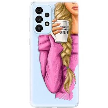 iSaprio My Coffe and Blond Girl pro Samsung Galaxy A33 5G (coffblon-TPU3-A33-5G)