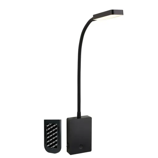 BRILONER Cielo lampa na čtení - 2W, 200lm, LED, nabíjecí, stmívatelné, dotykový vypínač, bezdrátové, černá 2361015