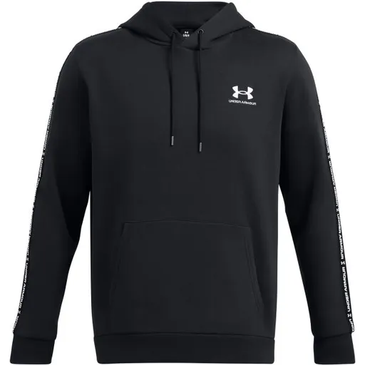 Under Armour ICON FLEECE TAPING Pánská mikina, černá, velikost L
