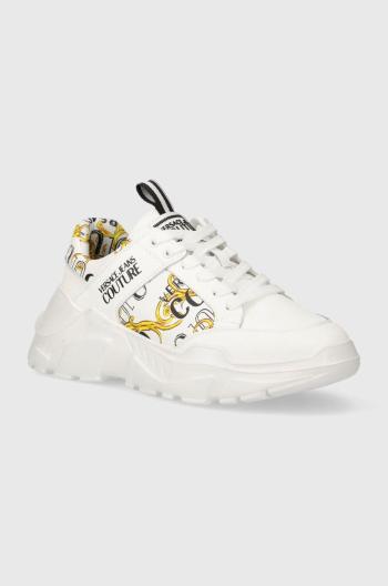 Kožené sneakers boty Versace Jeans Couture Speedtrack bílá barva, 76YA3SC2 ZPA52 G03